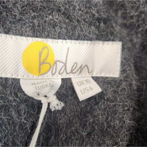 Boden Charcoal Gray Wool Blend‎ Jacket Womens Size 6 NWT - Picture 3 of 7